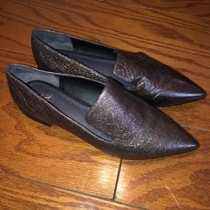 Sarto by Franco Sarto women’s  flats Sz 7.5 pointed toe metallic shimmer